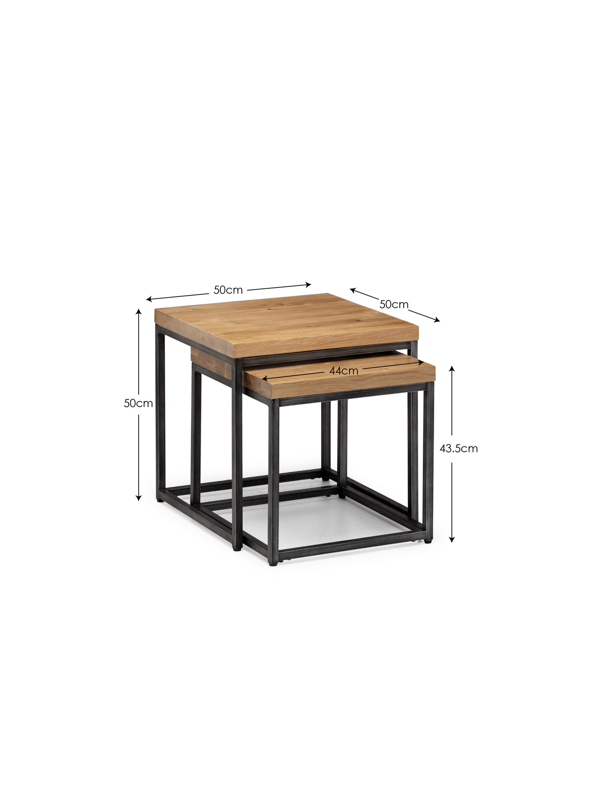 Brooklyn Oak Nesting Lamp Tables