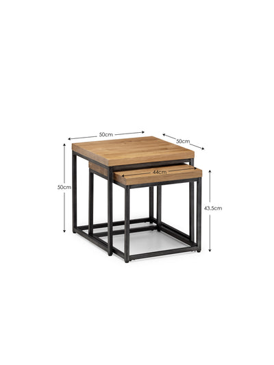 Brooklyn Oak Nesting Lamp Tables