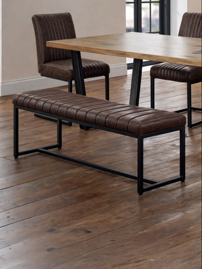 Brooklyn Upholstered Bench - Brown