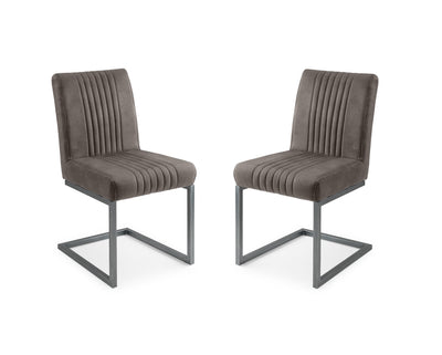 Brooklyn Dining Chairs - Charcoal Grey (Set Of 2) – Julian Bowen
