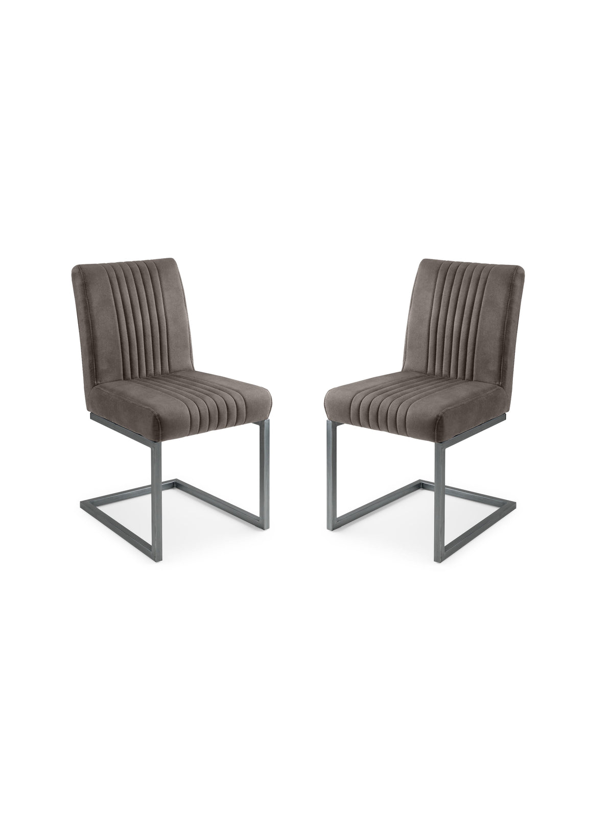 Brooklyn Dining Chairs - Charcoal Grey (Set Of 2)