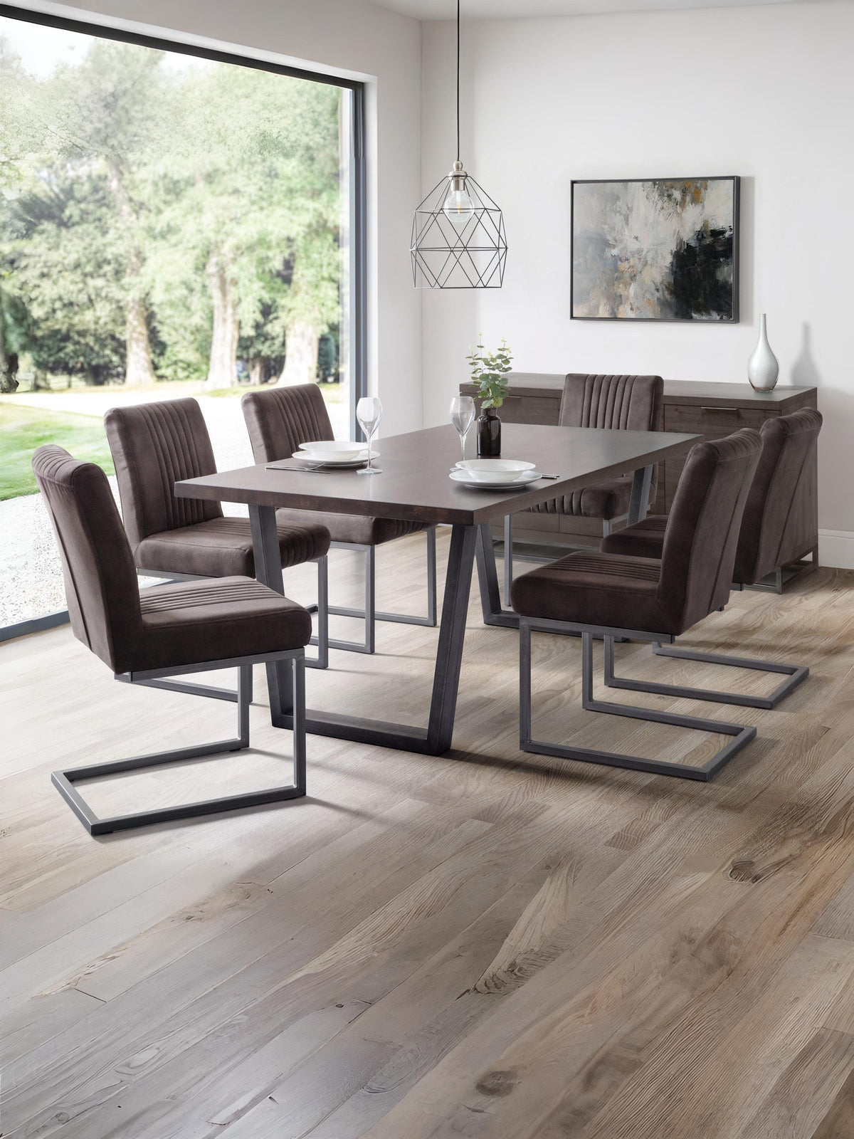 Brooklyn Dining Chairs - Charcoal Grey (Set Of 2)