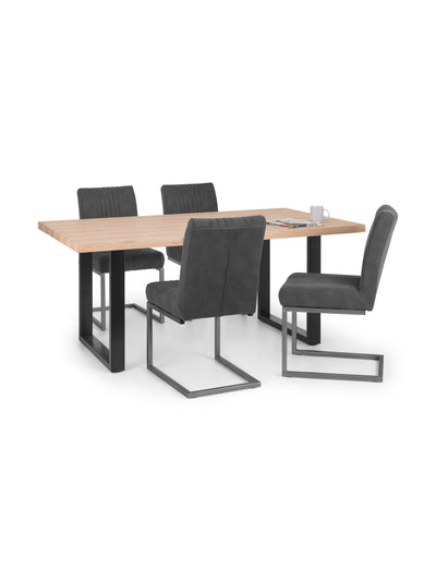 Brooklyn Dining Chairs - Charcoal Grey (Set Of 2)