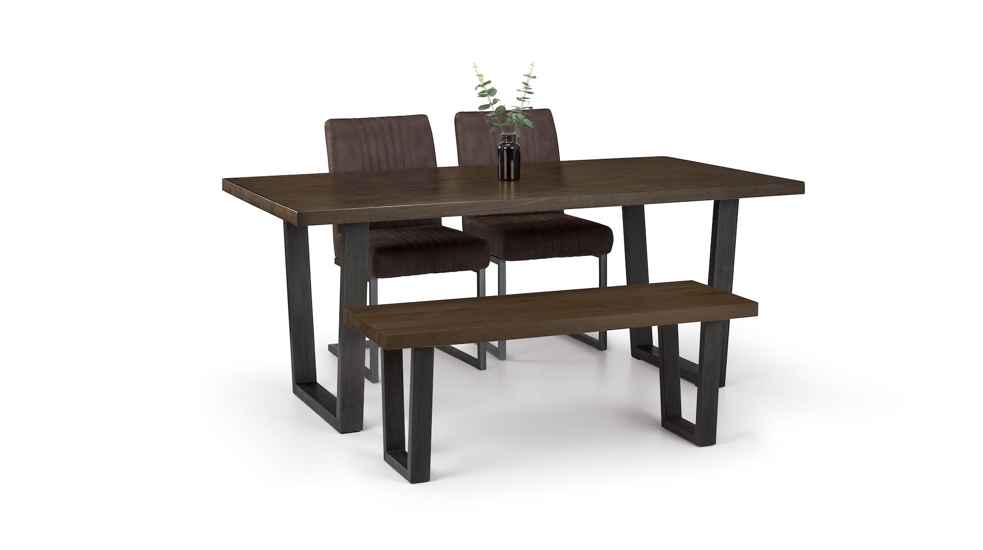 Brooklyn Dining Table - Dark Oak – Julian Bowen, view 4