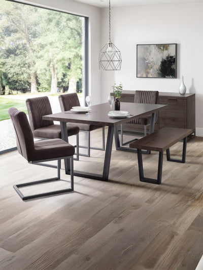 Brooklyn Dining Table - Dark Oak