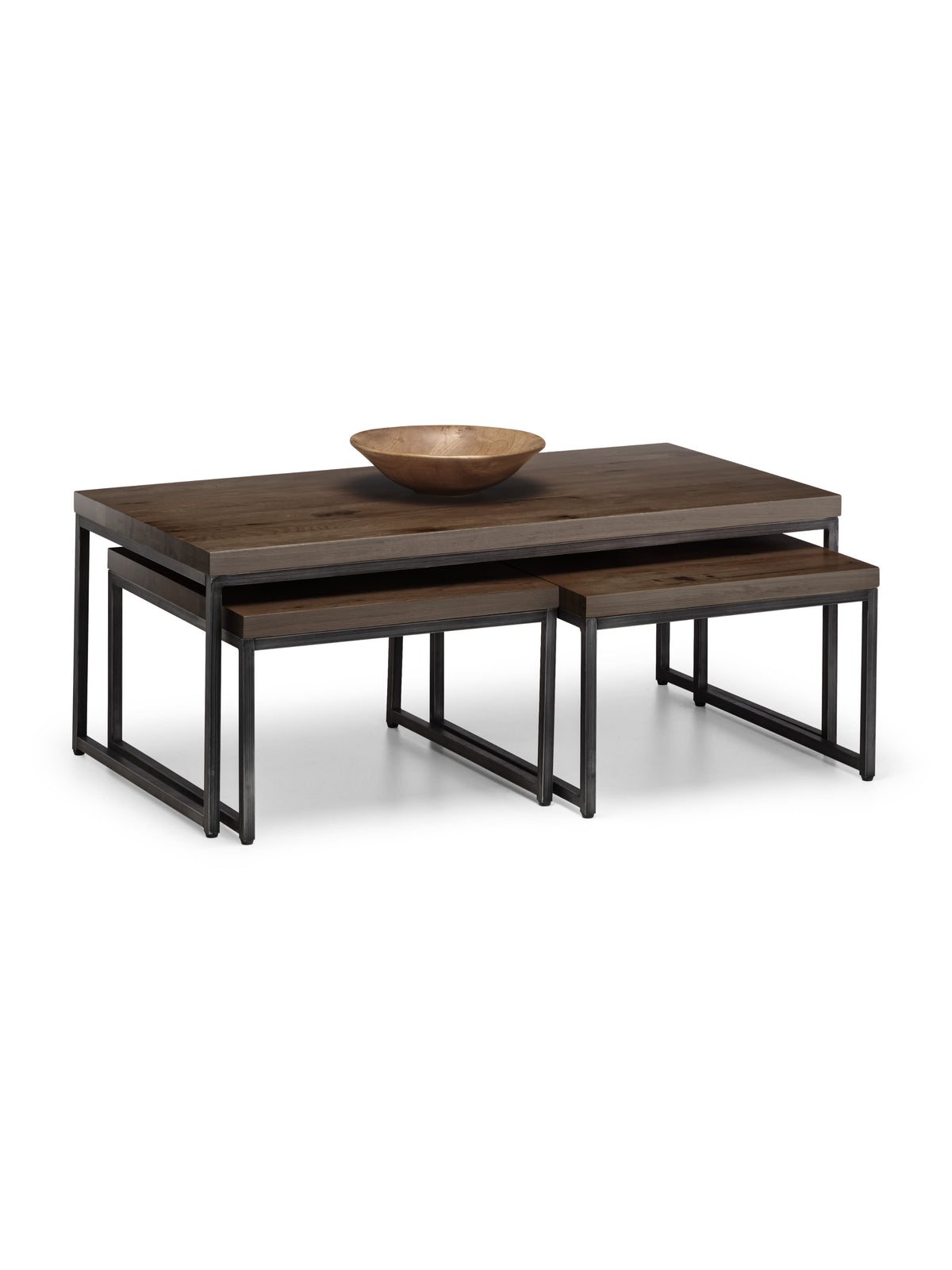 Brooklyn Nesting Coffee Tables - Dark Oak