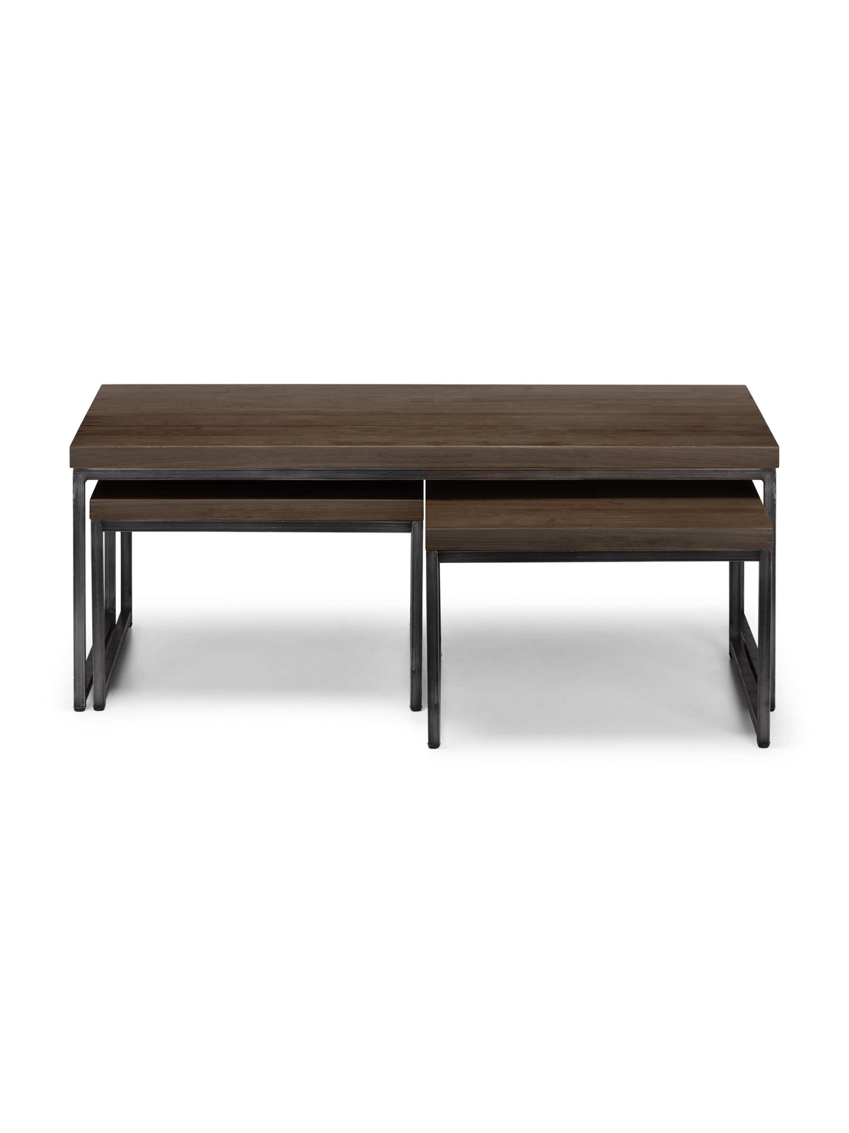 Brooklyn Nesting Coffee Tables - Dark Oak