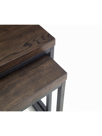 Brooklyn Nesting Lamp Tables - Dark Oak