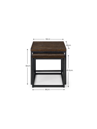 Brooklyn Nesting Lamp Tables - Dark Oak