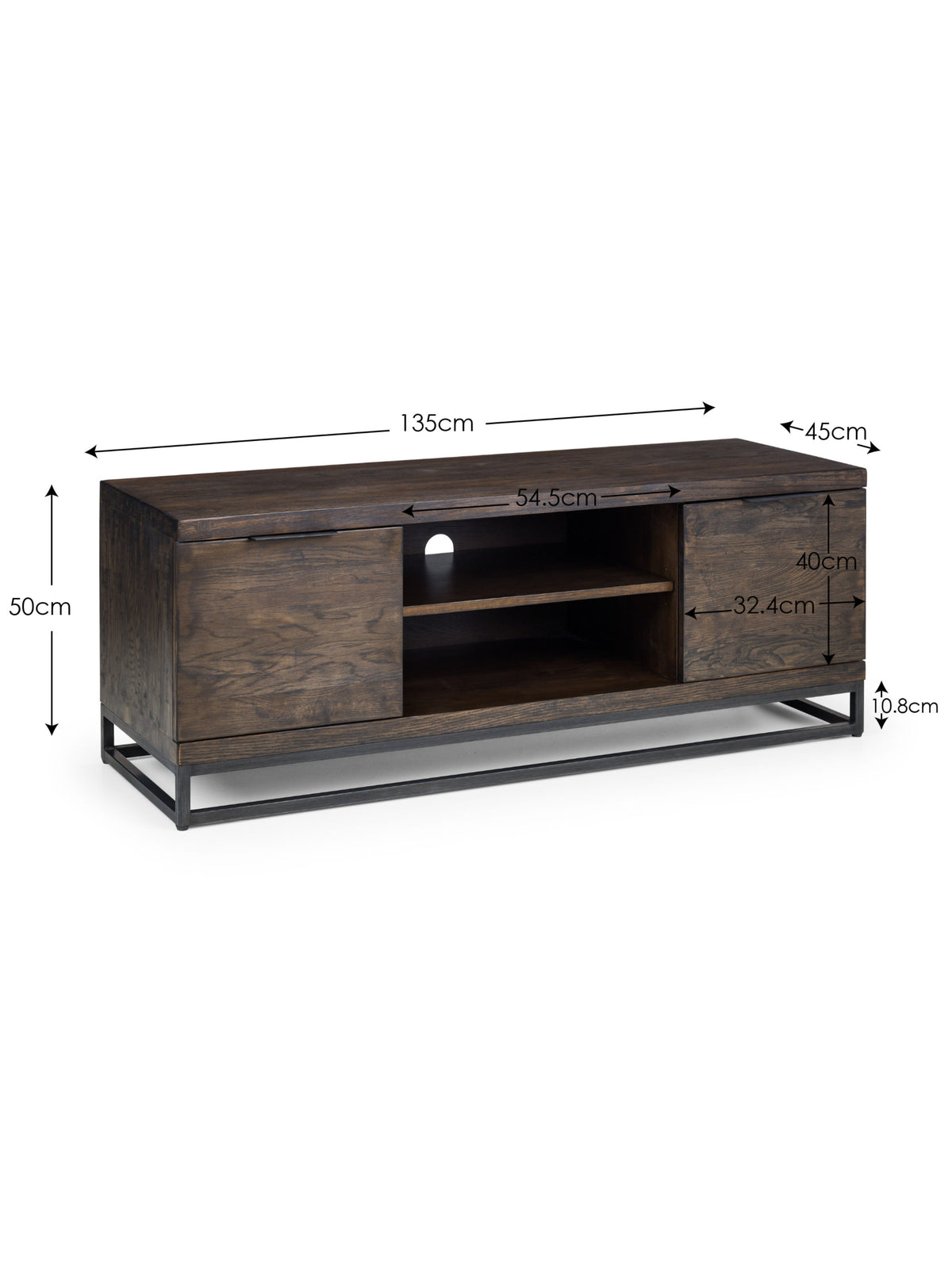 Brooklyn TV Unit - Dark Oak