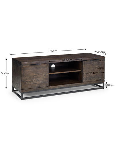 Brooklyn TV Unit - Dark Oak