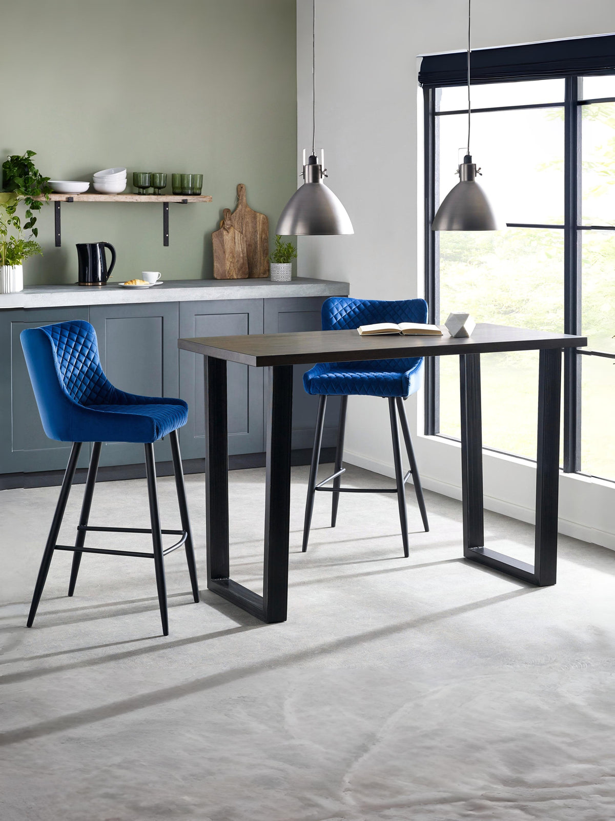 Brooklyn Bar Table Dark Oak