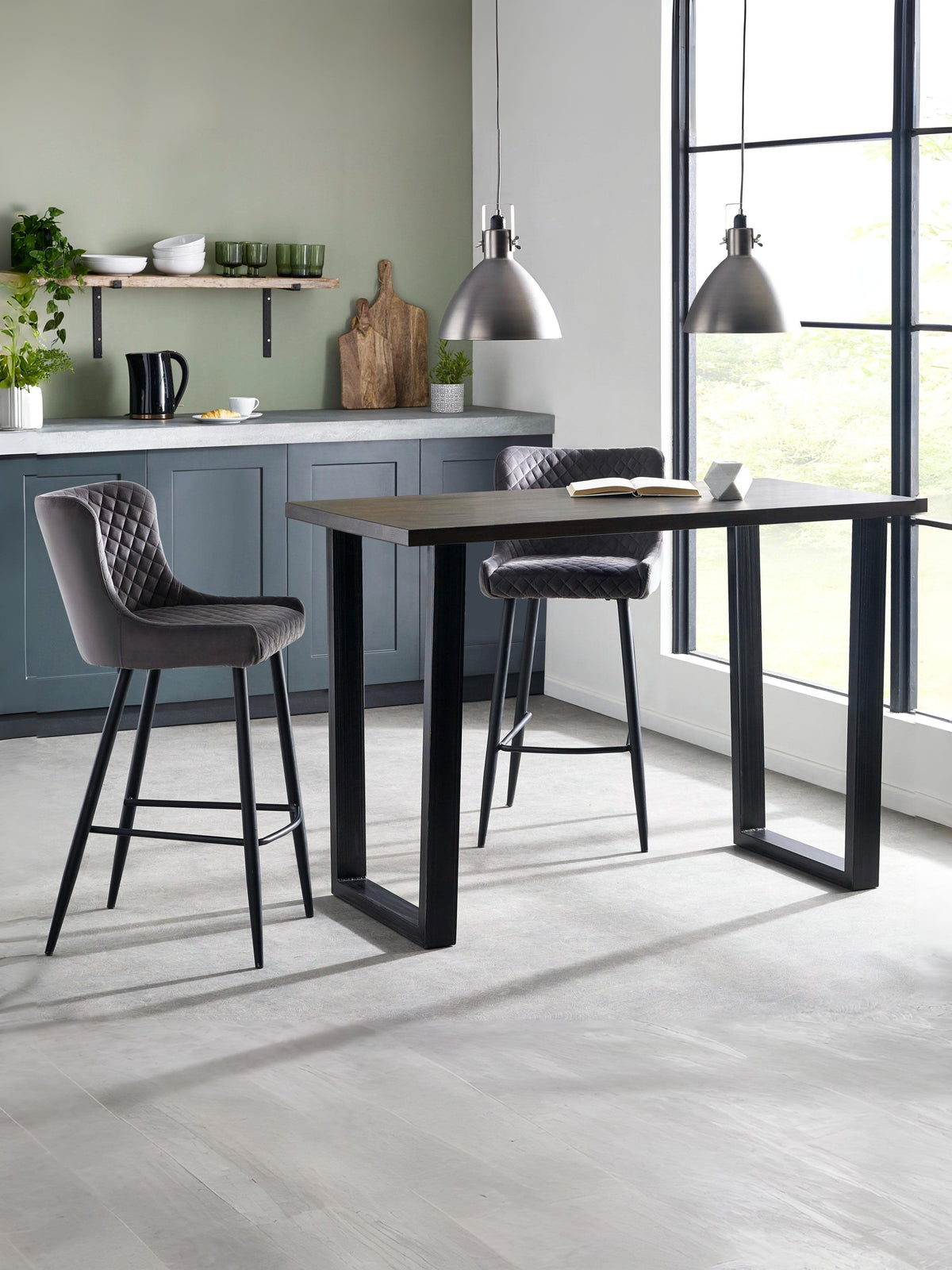 Brooklyn Bar Table Dark Oak