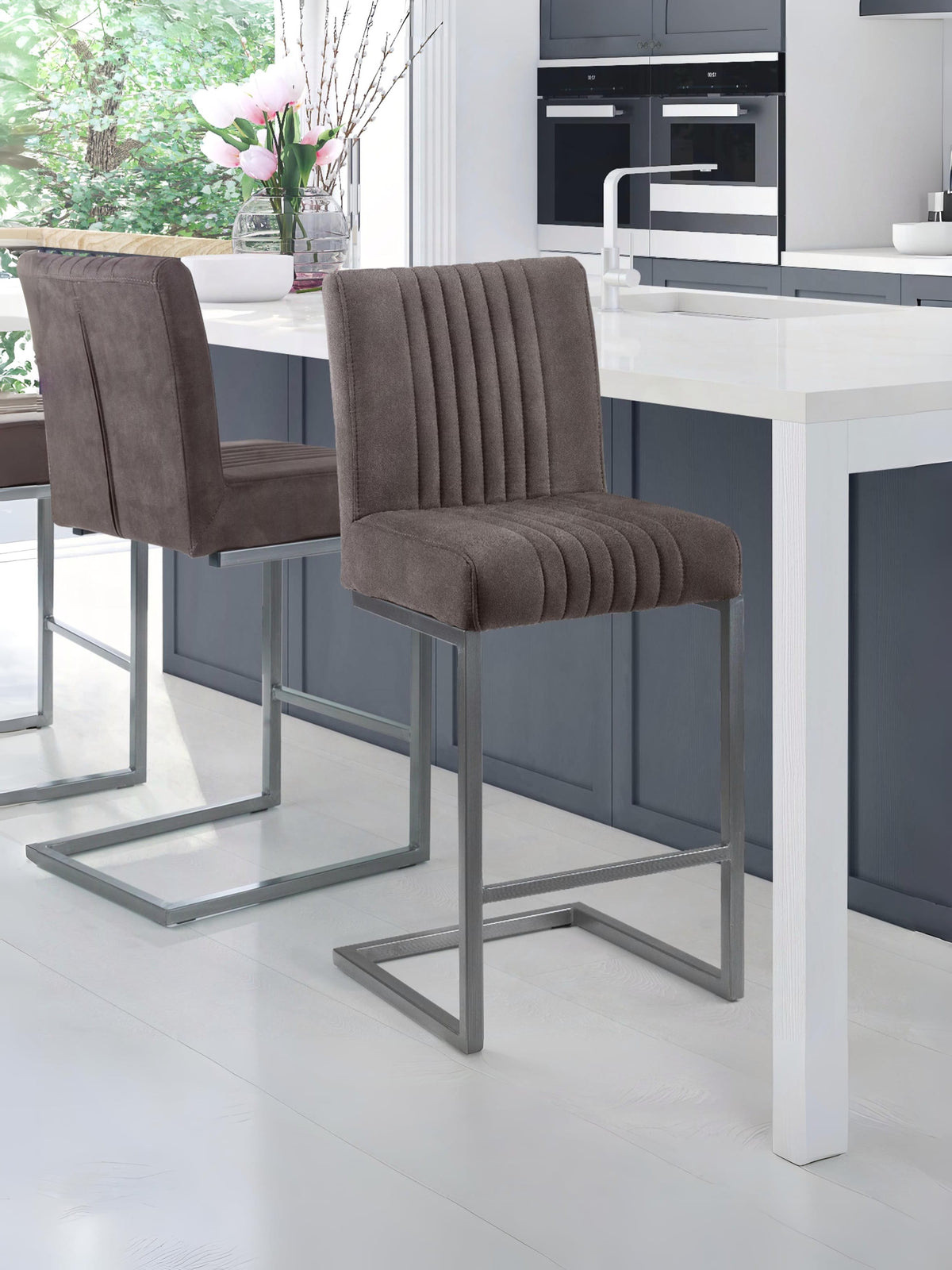 Brooklyn Barstools - Charcoal Grey (Set Of 2)