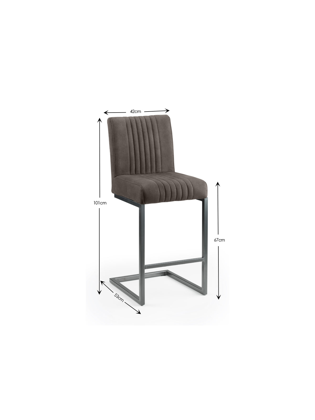 Brooklyn Barstools - Charcoal Grey (Set Of 2)