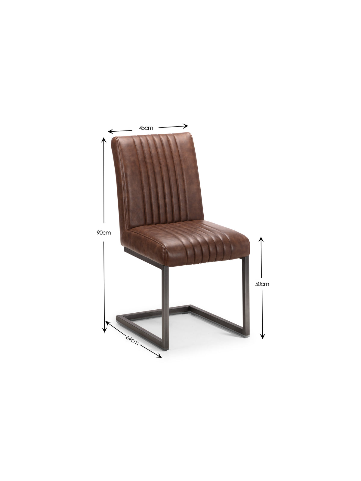 Brooklyn Chairs - Brown (Set of 2)