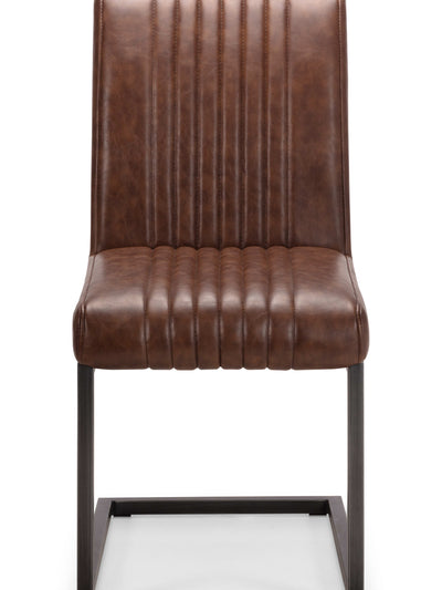 Set Of 4 Brooklyn Chair – Brown Faux Leather