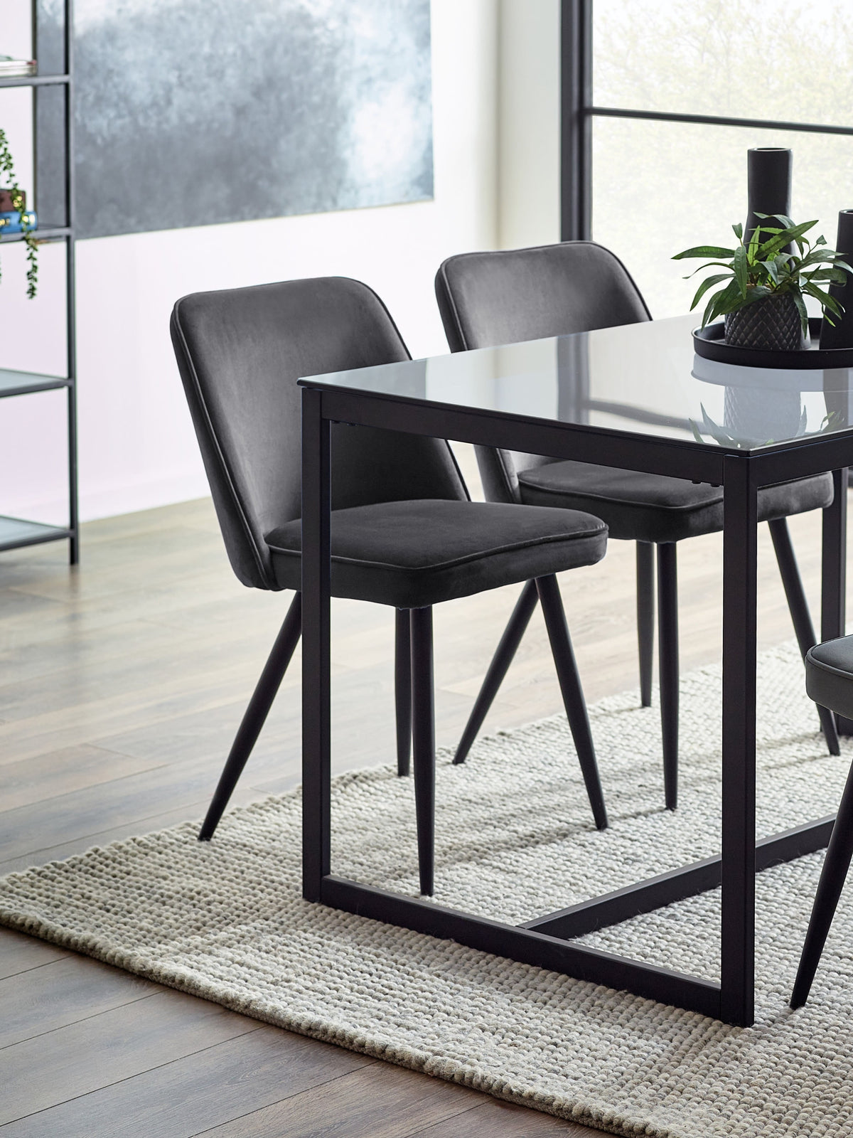 Burgess Dining Chairs - Grey (Set of 2)