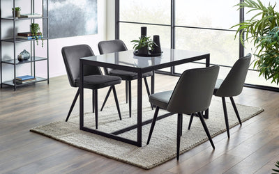 Burgess Dining Chairs - Grey (Set of 2) – Julian Bowen, view 2