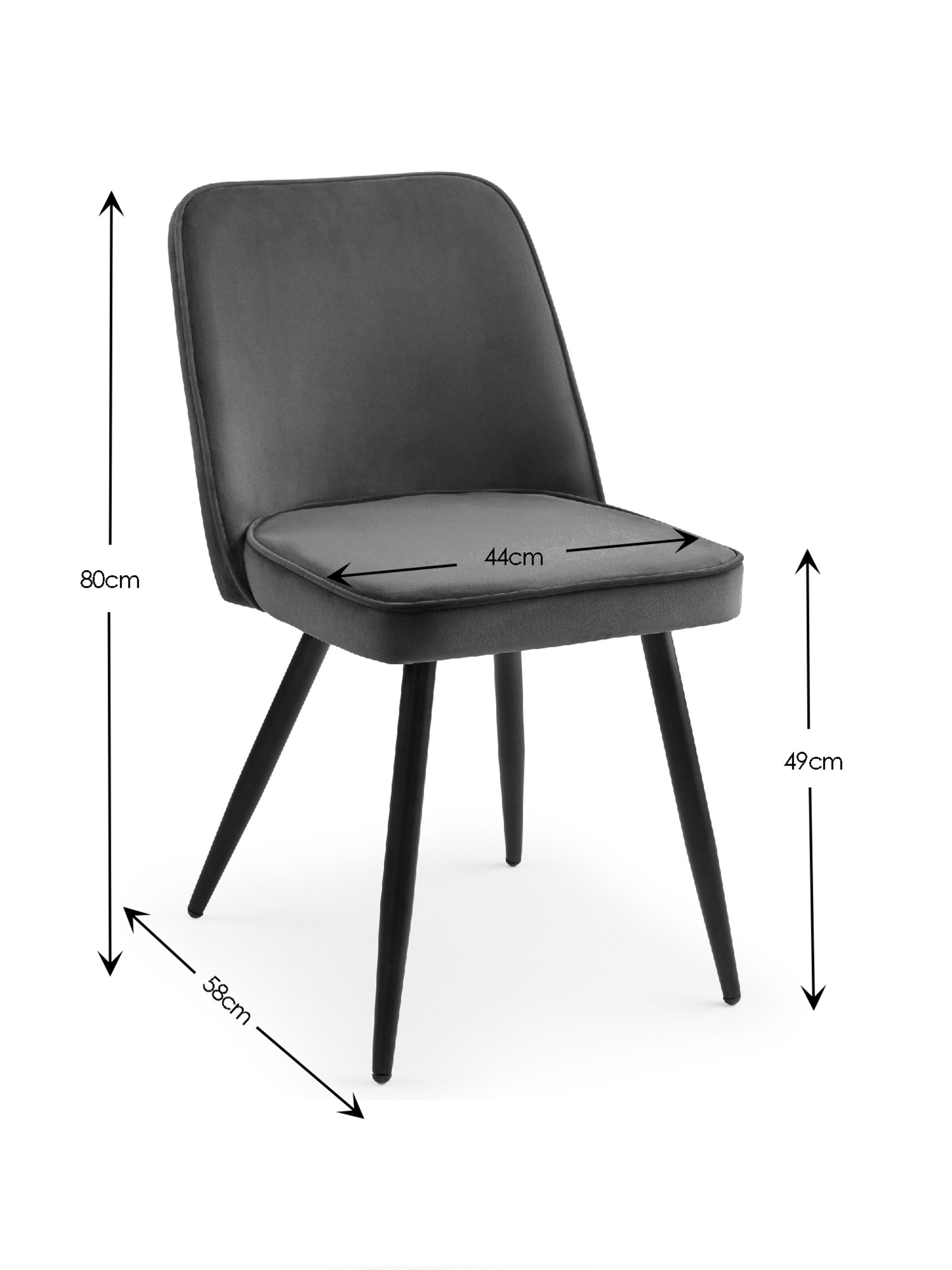 Burgess Dining Chairs - Grey (Set of 2)