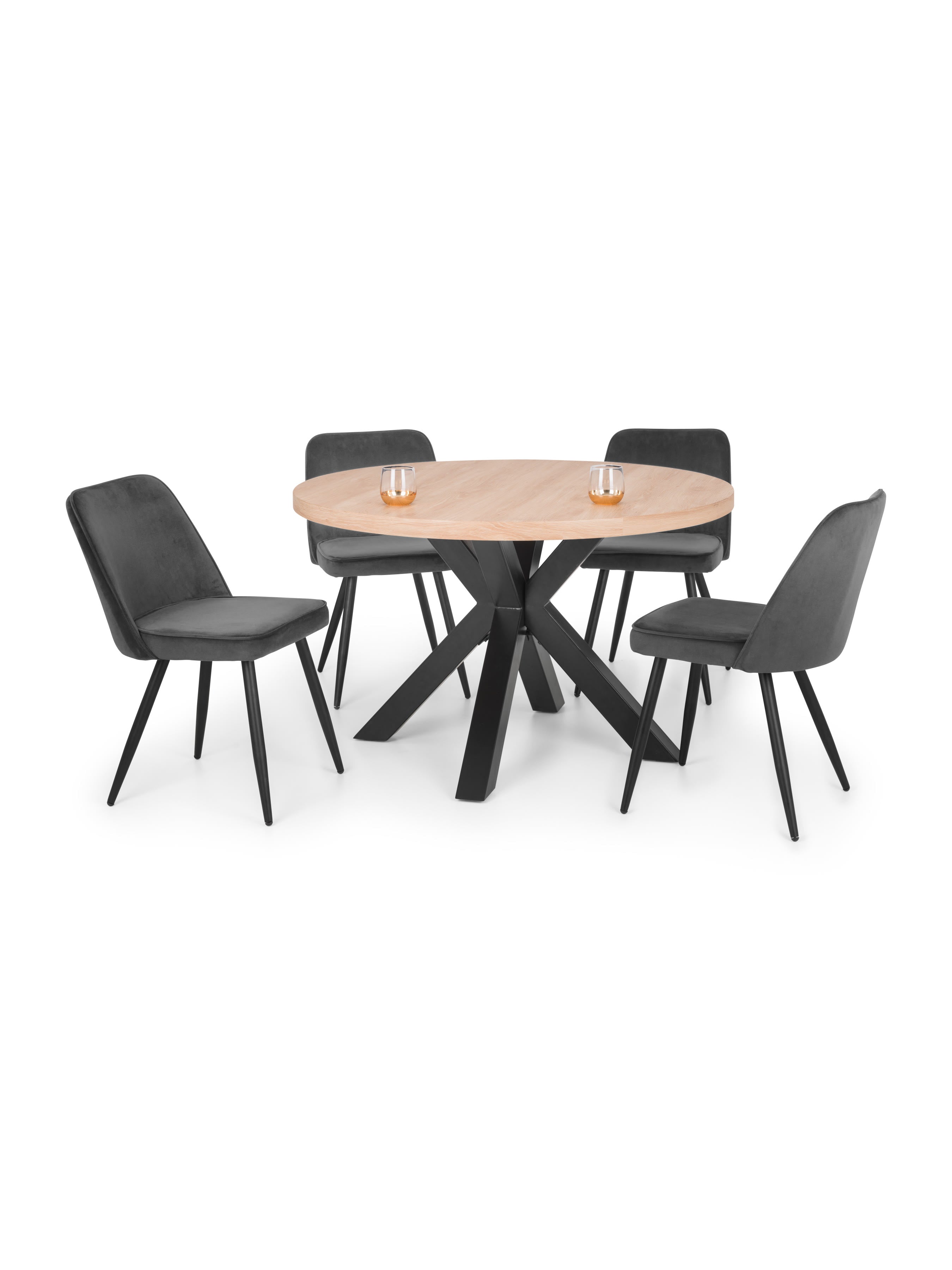 Burgess Dining Chairs - Grey (Set of 2)