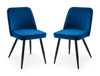 Burgess Dining Chairs - Blue (Set of 2) – Julian Bowen