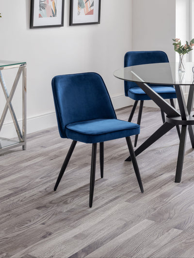 Burgess Dining Chairs - Blue (Set of 2)