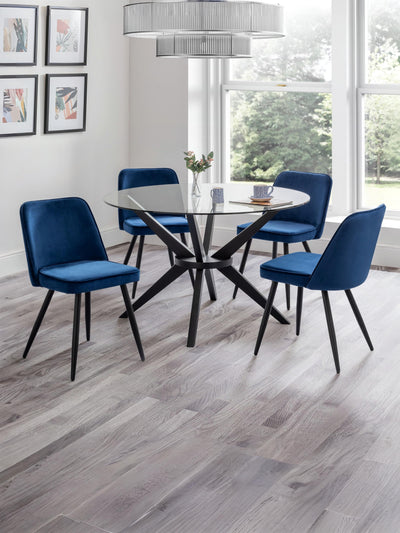 Burgess Dining Chairs - Blue (Set of 2)