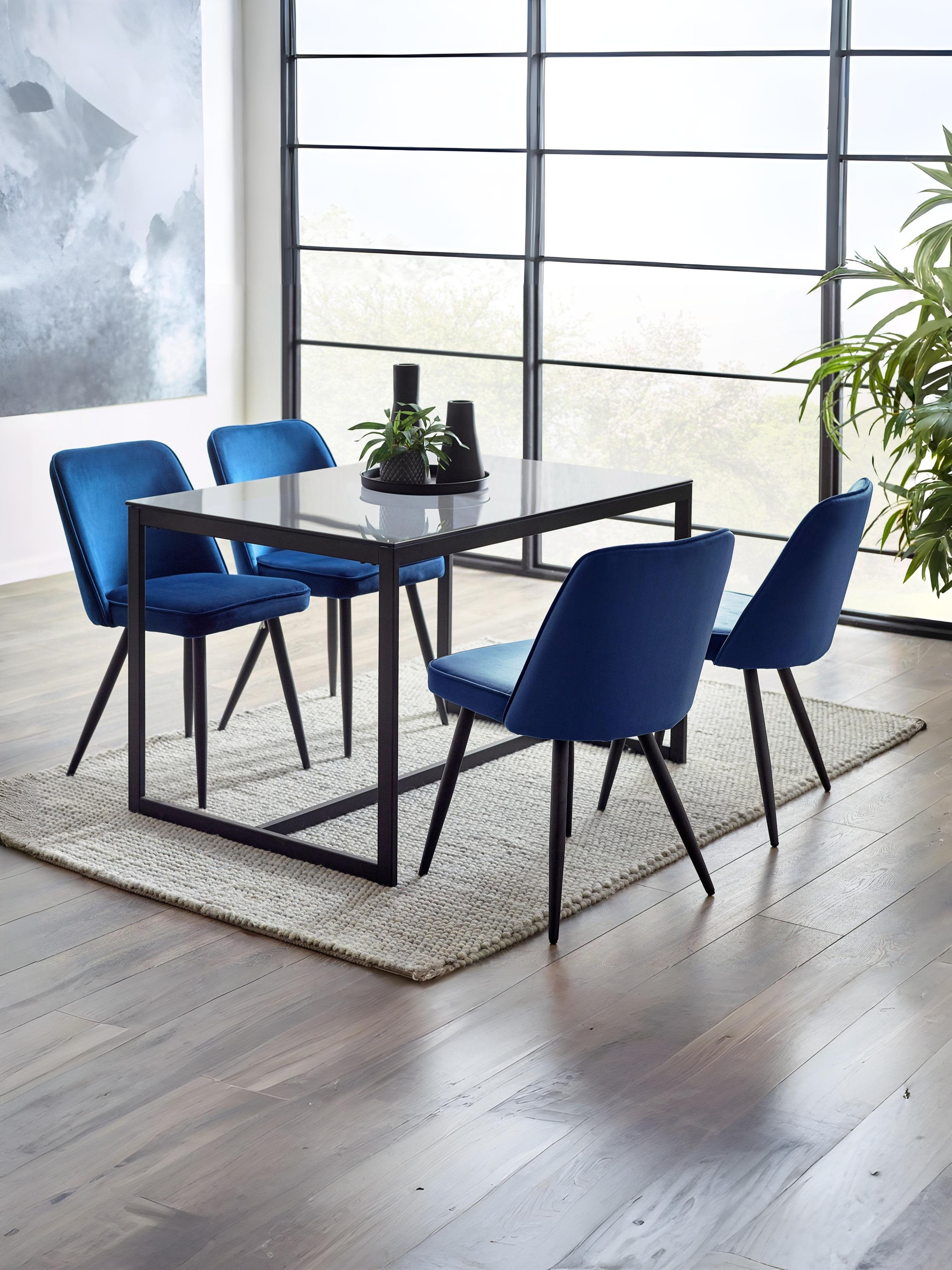 Burgess Dining Chairs - Blue (Set of 2)