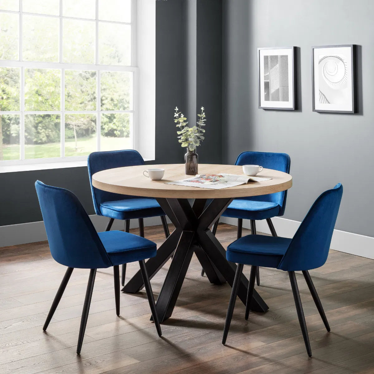 Berwick Round Dining Table – Julian Bowen, view 8
