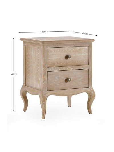 Camille 2 Drawer Bedside