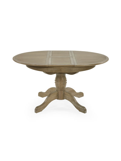 Camille Limed Oak 110-145cm Round to Oval Extending Dining Table