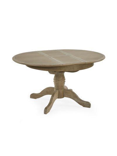 Camille Limed Oak 110-145cm Round to Oval Extending Dining Table