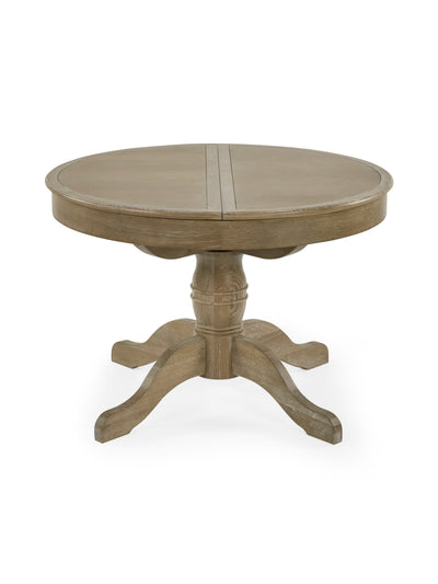 Camille Limed Oak 110-145cm Round to Oval Extending Dining Table