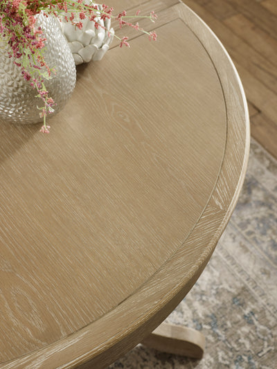Camille Limed Oak 110-145cm Round to Oval Extending Dining Table