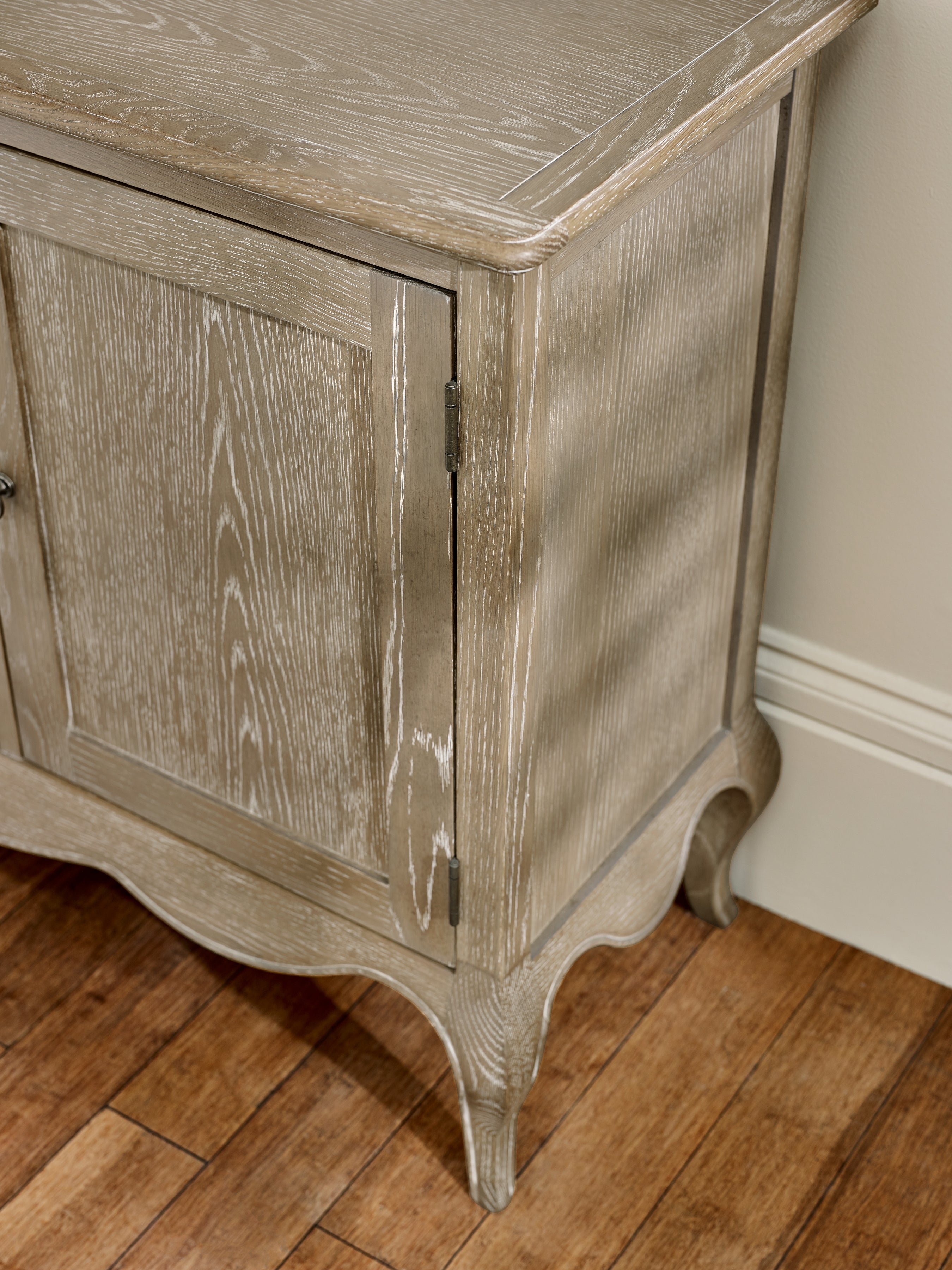 Camille French Style 2 Door 2 Drawer Sideboard – Limed Oak