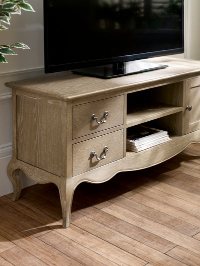 Camille French Style TV Unit – Limed Oak