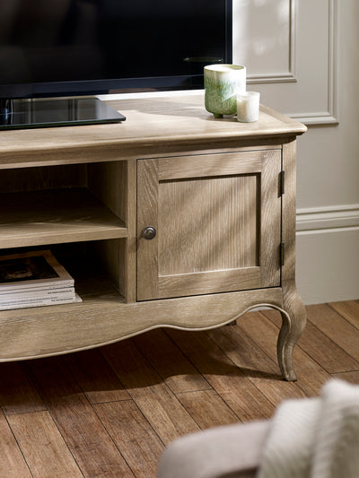Camille French Style TV Unit – Limed Oak