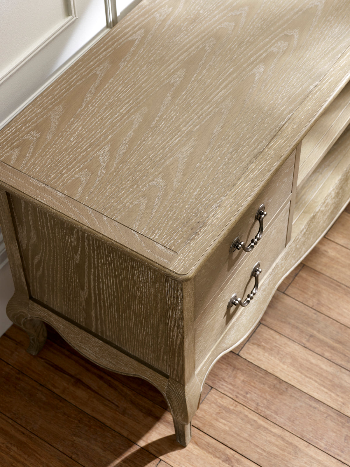 Camille French Style TV Unit – Limed Oak