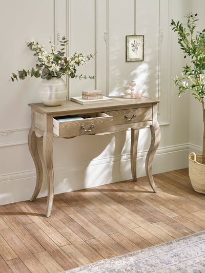 Camille Console Table – Limed Oak