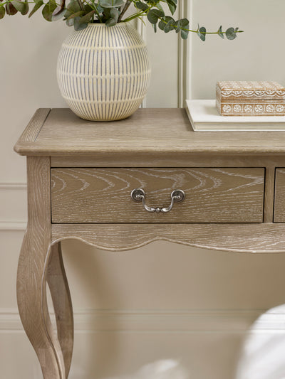 Camille Console Table – Limed Oak