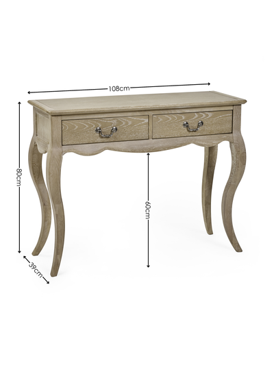 Camille Console Table – Limed Oak