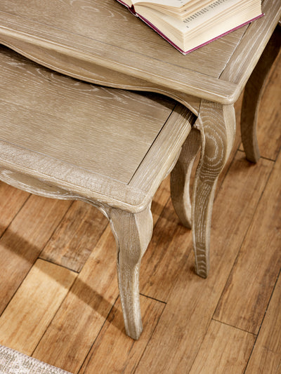 Camille Nesting Tables – Limed Oak