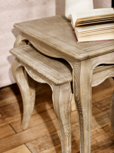 Camille Nesting Tables – Limed Oak