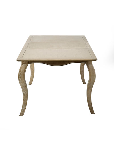 Camille French Style Rectangular 4-6 Seater Extending Dining Table – Limed Oak