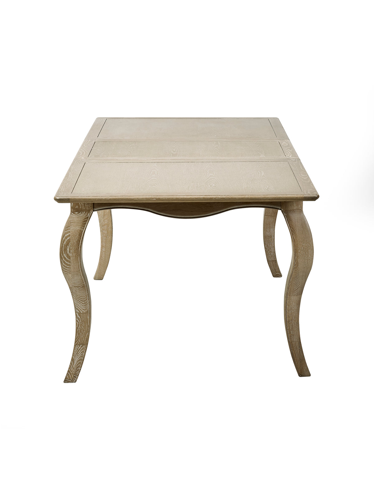 Camille French Style Rectangular 4-6 Seater Extending Dining Table – Limed Oak