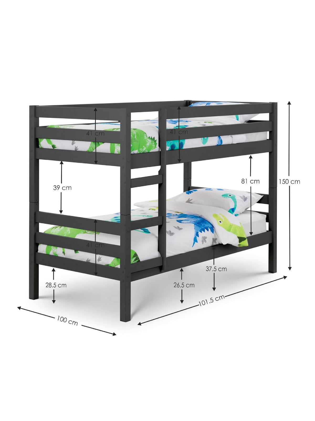 Camden Anthracite Bunk