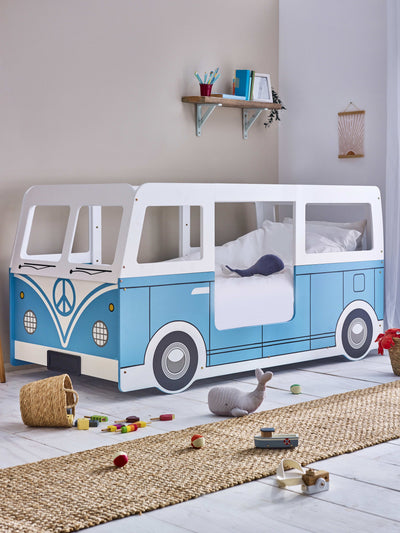 Campervan Bed - Light Blue