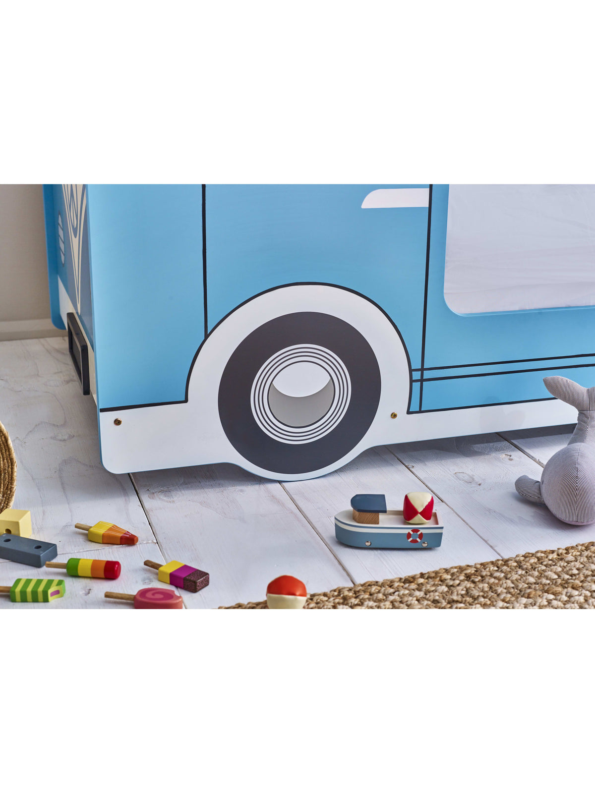 Campervan Bed - Light Blue