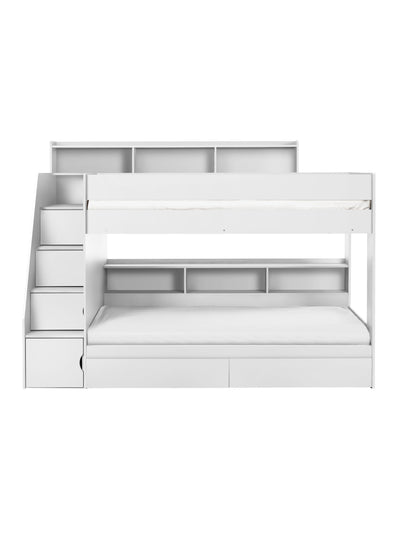 Camelot Staircase Bunk All White